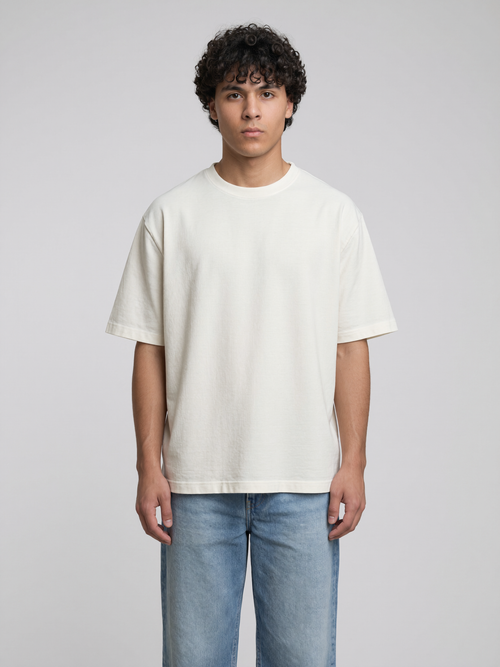تيشرت CROWN الأبيض اوفرسايز - CROWN white oversized t-shirt streetwear egypt
